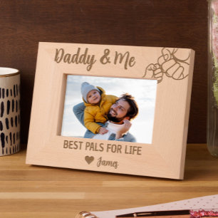 Cadres Gravés Daddy & Me Best Pals pour la vie du fils ou de la