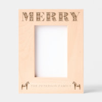 Dala d'art populaire suédois Cheval Joyeux Noël