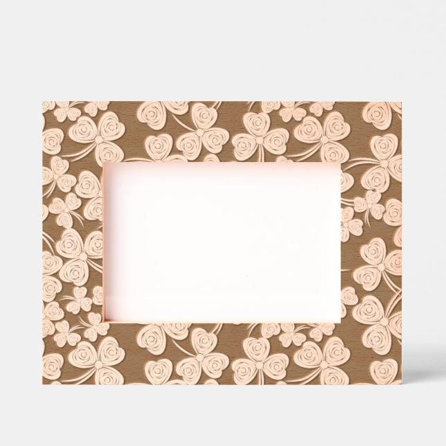 Cadres gravés de conception shamrock (Recto)