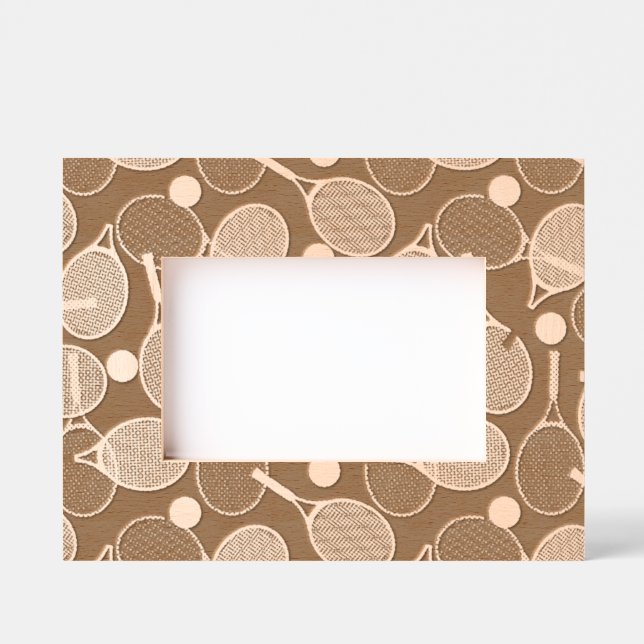 Cadres Gravés Design de tennis (Recto)