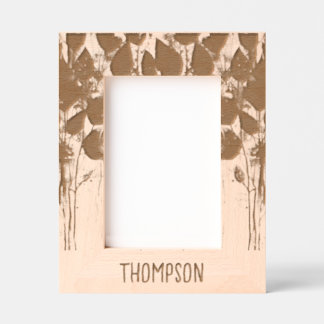 Cadres Gravés Design forestier Bois personnalisé