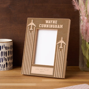 Cadres Gravés Diplômé de l'école de pilotage de compagnie aérien