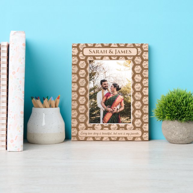 Cadres Gravés Élégant Monogramme Couple Noms Motif décoratif (Créateur téléchargé)