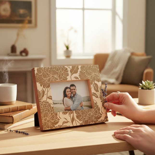 Cadres Gravés Élégant Motif floral (Créateur téléchargé)