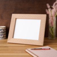Élégant motif floral gris clair Laser Etché