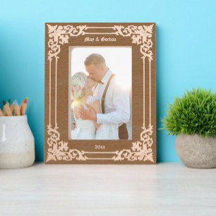 Cadres Gravés Élégante ère période victorienne qui délimite la f