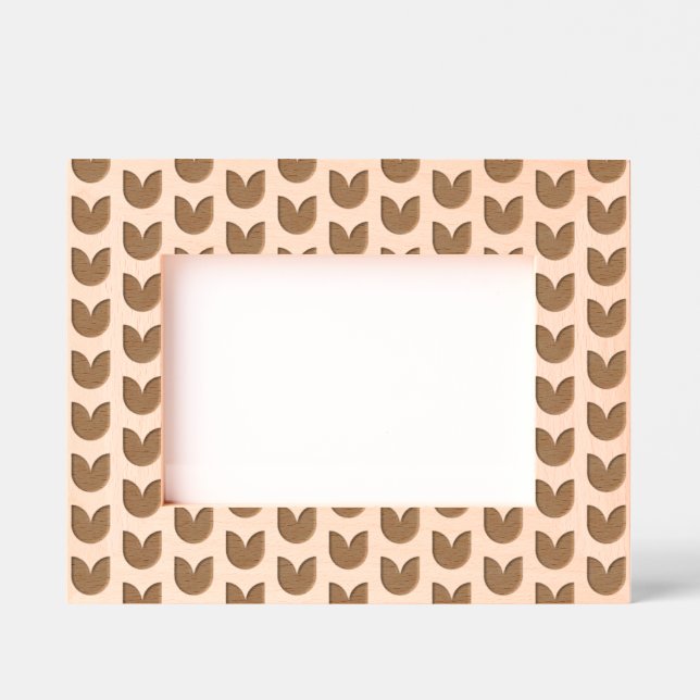 Cadres Gravés Élégantes Tulipes motifs floraux (Recto)