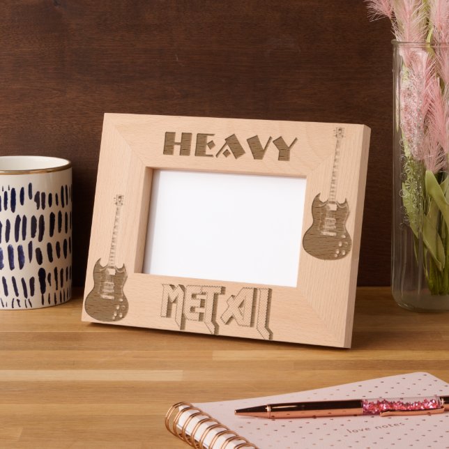 Cadres gravés en métal lourd (Gauche)