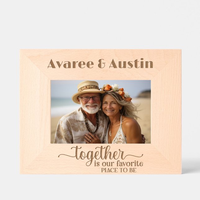 Cadres Gravés Ensemble est notre endroit préféré pour être (Créateur téléchargé)