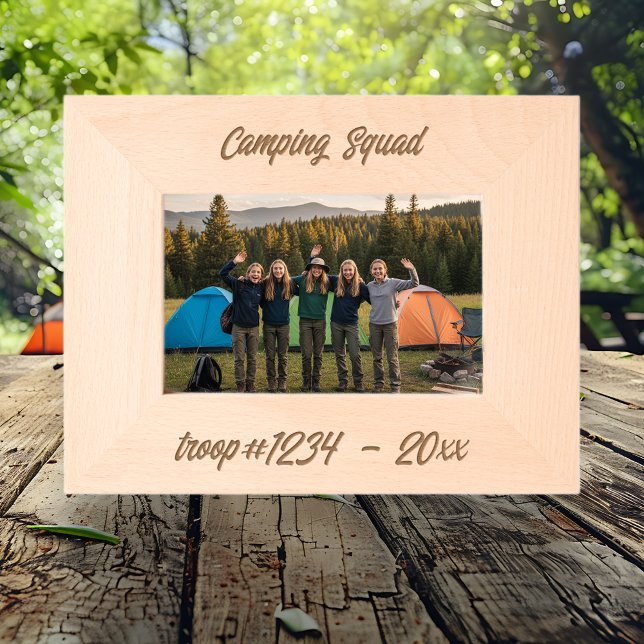 Cadres Gravés Équipe de camping pour les troupes de Girl Scout (Créateur téléchargé)