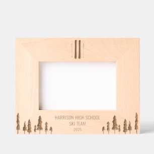 Cadres Gravés Équipe de ski scolaire personnalisée