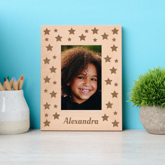 Cadres Gravés Étoiles et nom personnalisé