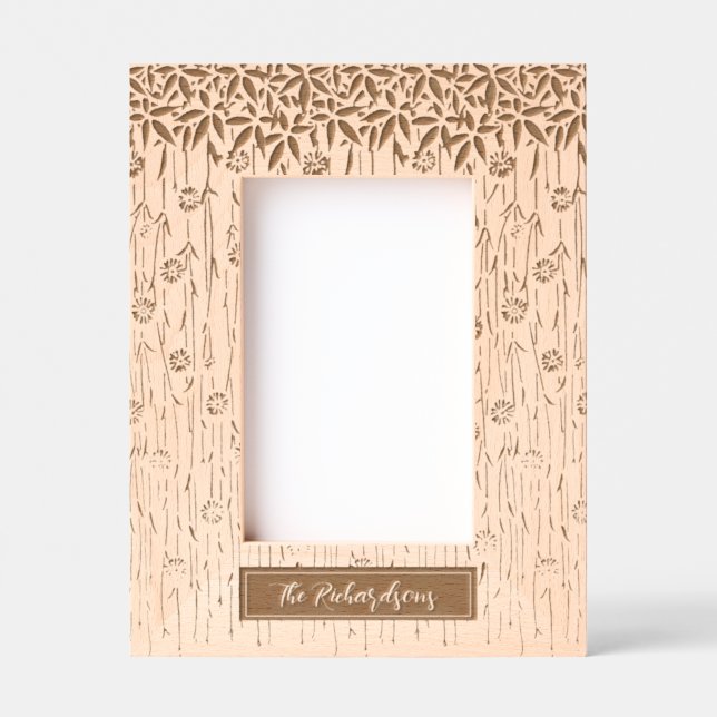 Cadres Gravés Famille Florale Art Nouveau (Recto)