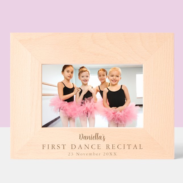 Cadres Gravés First Dance Recital Custom Keepsake (Créateur téléchargé)