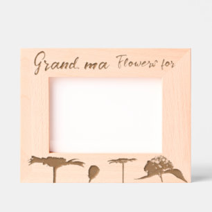 Cadres Gravés Fleurs de printemps élégantes personnalisées