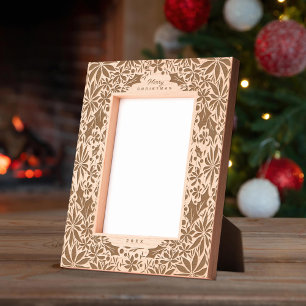 Cadres Gravés Foliage d'hiver Poinsettia et Holly Christmas