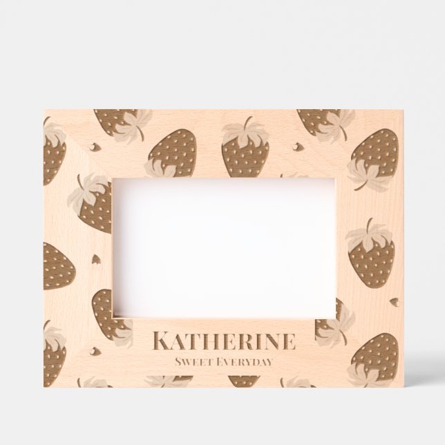 Cadres Gravés Fraise (Recto)