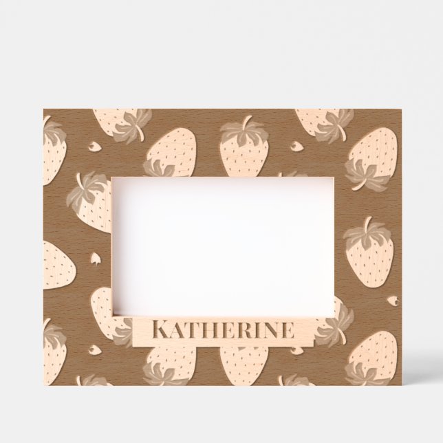 Cadres Gravés Fraise (Recto)