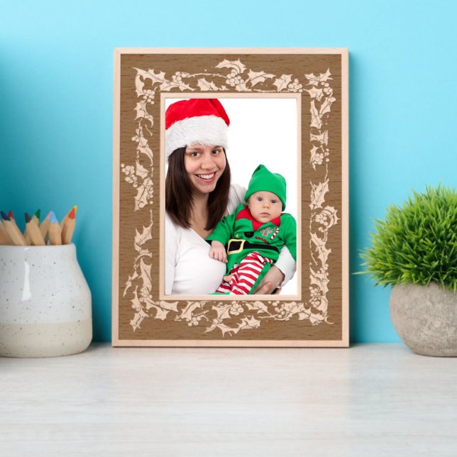 Cadres Gravés Frontière de Noël Holly et Berries Wreath (Créateur téléchargé)