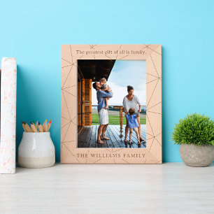 Cadres Gravés Géométrique amusante   Nom de famille et devis