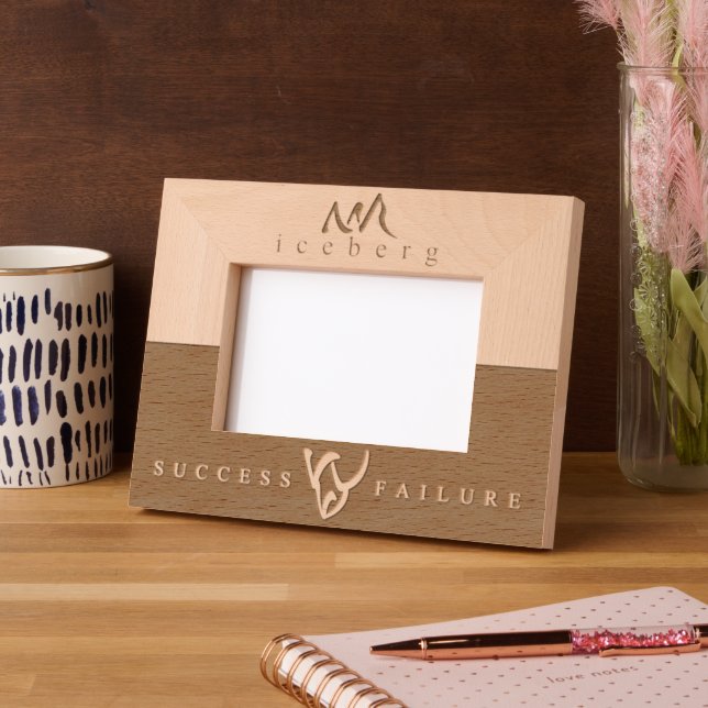 Cadres Gravés Iceberg de réussite Inspiration personnalisée (Gauche)