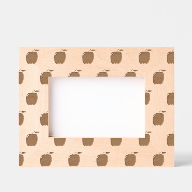 Cadres Gravés Image des pommes (vert et rouge) (Recto)