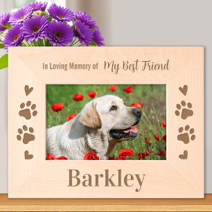 Cadres Gravés In Love Memory - Chien Meilleur Ami Pet Memorial
