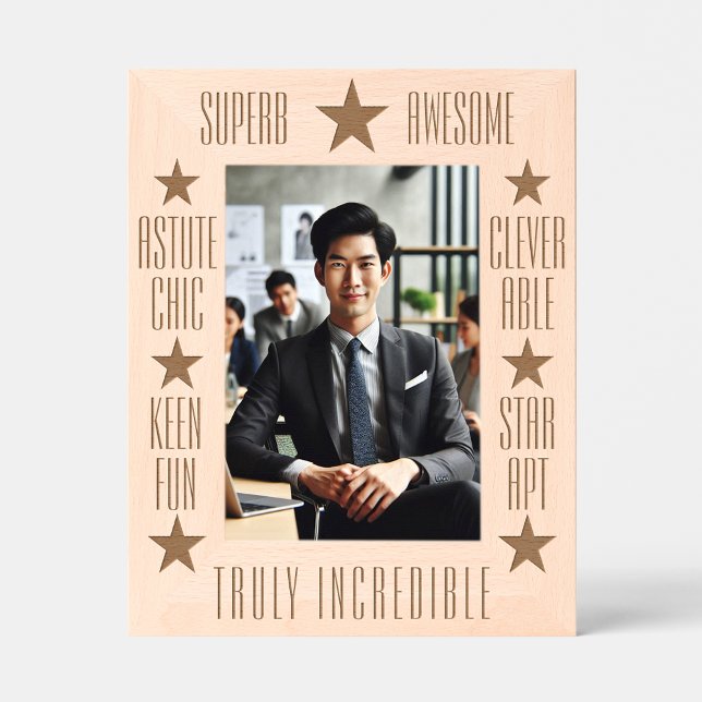 Cadres Gravés Inspiration personnalisée Moderne Twirl Abstrait (Créateur téléchargé)