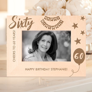 Cadres Gravés Joyeux Anniversaire À 60 Ans
