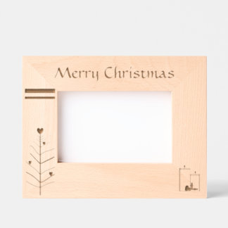 Cadres Gravés "Joyeux Noël" (6 po x 4 po)