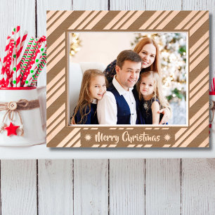 Cadres Gravés Joyeux Noël rustique vacances photo en bois gravé