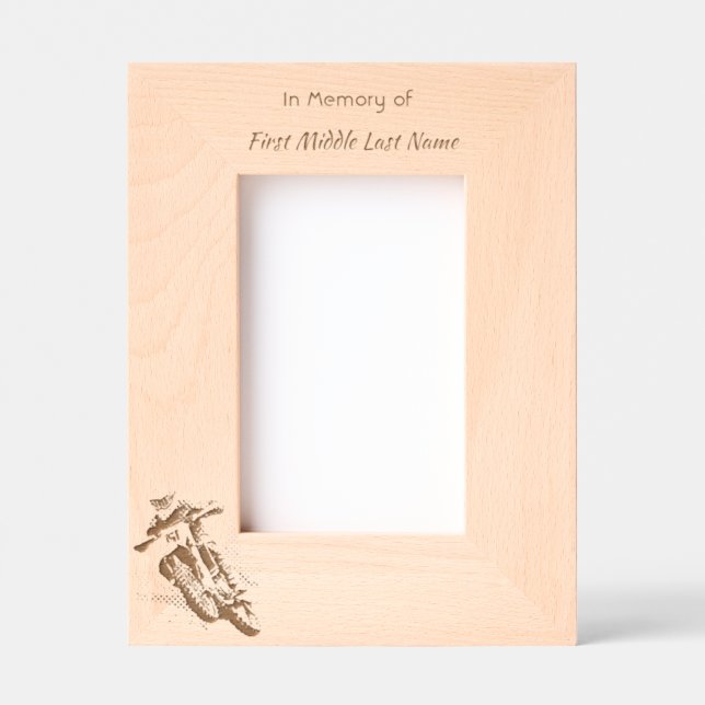 Cadres Gravés Keepsake Memorial Motocross Motorcycle Racing (Recto)