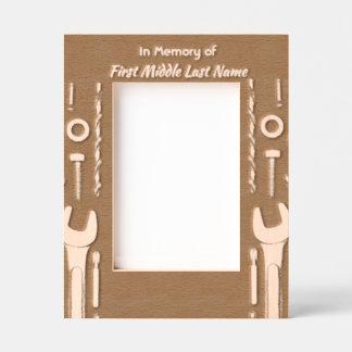 Cadres Gravés Keepsaké mémorial Outils de prière photo Mécanique