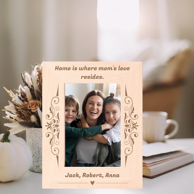 Cadres Gravés La maison où réside l'amour de maman (Créateur téléchargé)