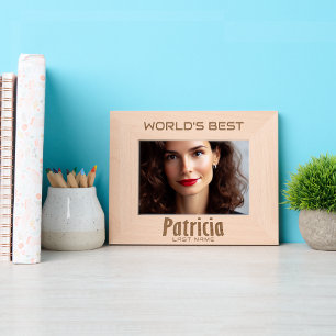 Cadres Gravés Le meilleur "Patricia" du monde moderne personnali