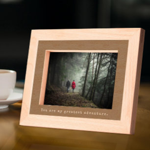 Cadres Gravés Légende de photo et de machine à écrire minimalist