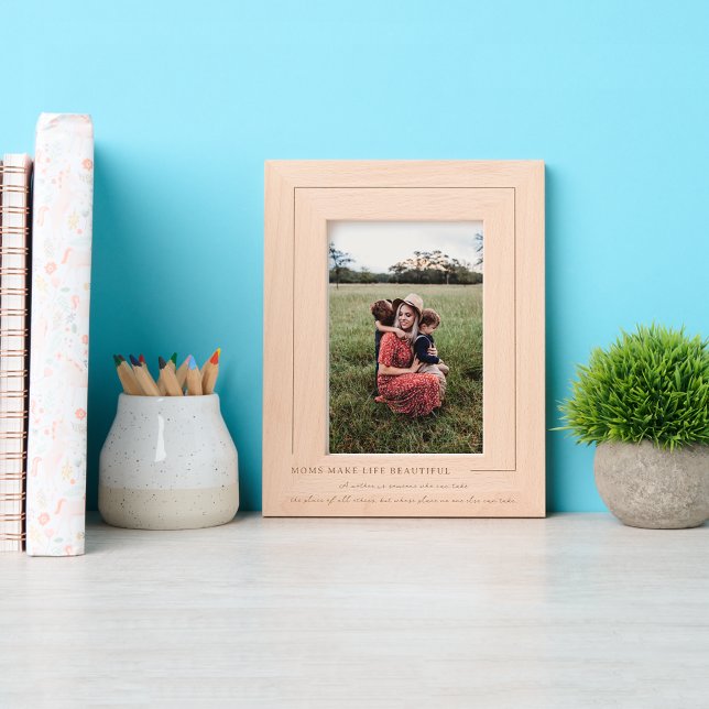 Cadres Gravés Les mamans rendent la vie belle | Moderne (Créateur téléchargé)