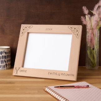 Cadres Gravés Lettre celtique Y Nom personnalisé