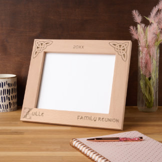 Cadres Gravés Lettre celtique Z Nom personnalisé