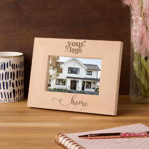 Cadres Gravés Logo de l'entreprise Realtor fermer cadeau pour le