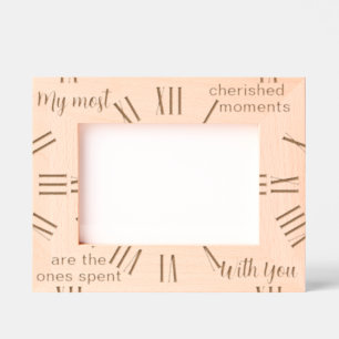 Cadres Gravés Meilleures heures personnalisées Horloge