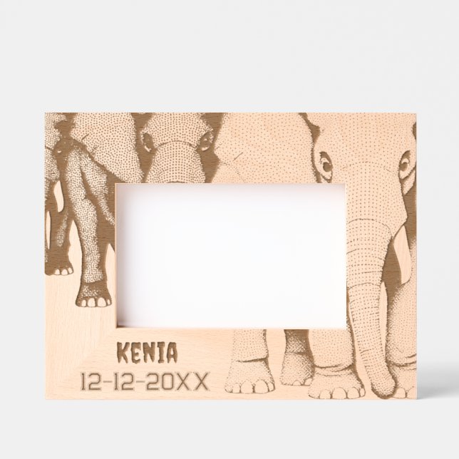 Cadres Gravés Mémoire de voyage Afrique (Recto)