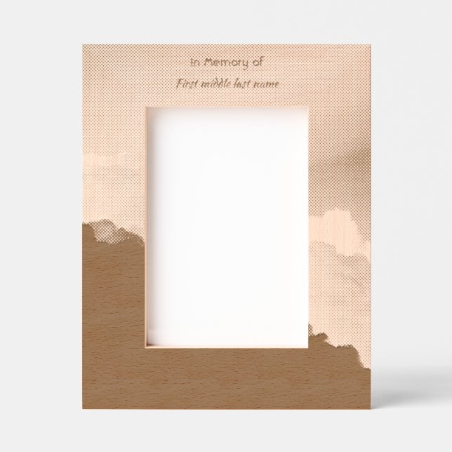 Cadres Gravés Memorial Keepsake Clouds Sky Heavenly (Recto)