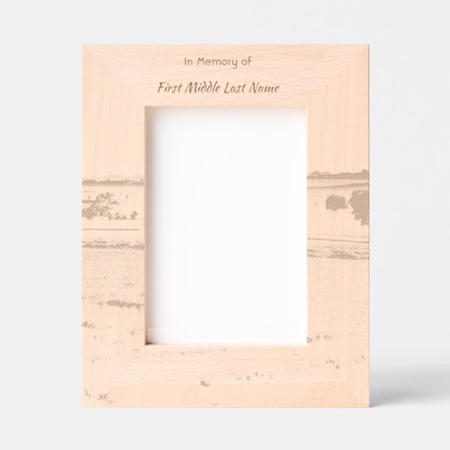 Cadres Gravés Memorial keepsake Farm Crop Prairie (Recto)