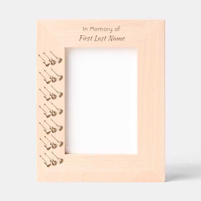 Cadres Gravés Memorial Keepsaké musicien musique de guitare (Recto)