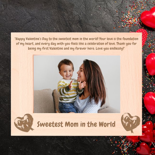 Cadres Gravés Mignonne Amour Message de coeur Maman Valentines C (Créateur téléchargé)