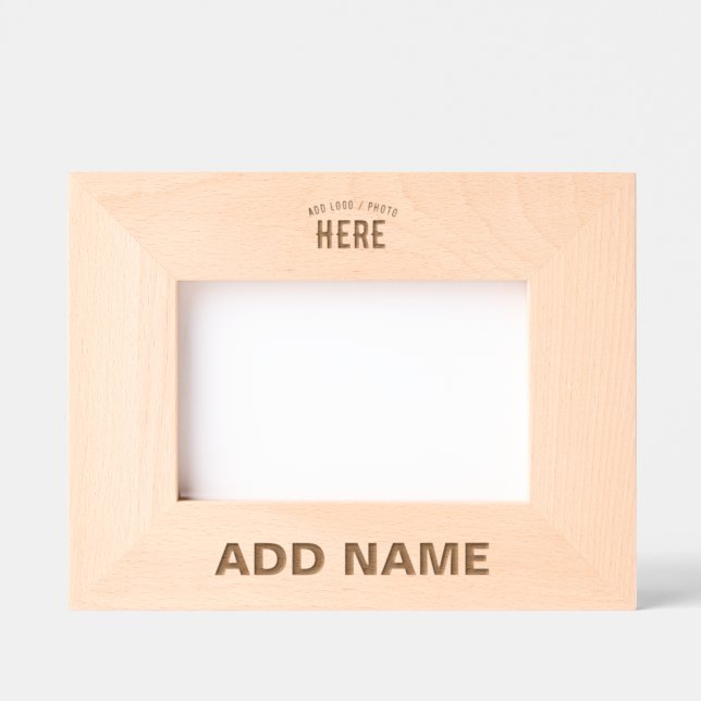 CADRES GRAVÉS MODERNE ET MODERNE PERSONNALISABLE BROWN VÉRIFIÉ (Recto)