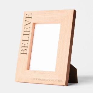 Cadres Gravés Moderne minimaliste croire Laser de Noël