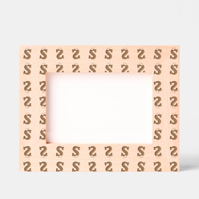 Cadres Gravés Monogramme pour enfants amusants (Recto)