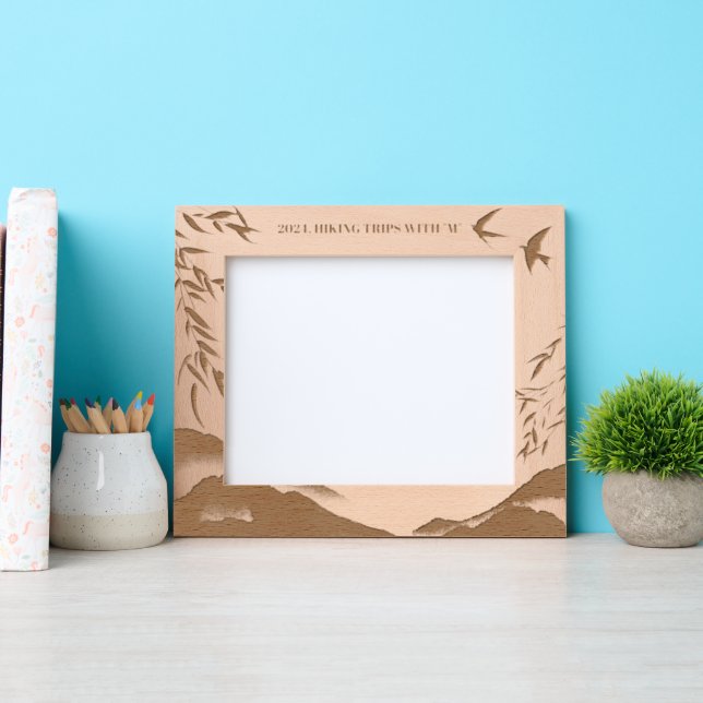 Cadres Gravés Montagne extérieure naturelle (Recto)